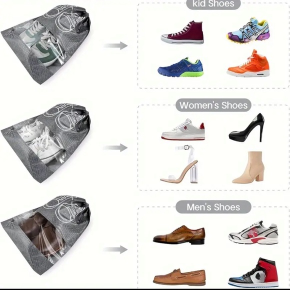 15pcs DRAWSTRING SHOE STORAGE/TRAVEL BAGS - Picture 8 of 9